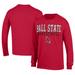 Men's Champion Cardinal Ball State Cardinals Icon Logo Basketball Jersey Long Sleeve T-Shirt