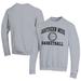 Men's Champion Gray Southern Miss Golden Eagles Icon Logo Basketball Eco Powerblend Pullover Sweatshirt