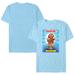 Unisex Light Blue Clerks x Garbage Pail Kids Buddy Christ Caricature T-Shirt