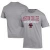 Men's Champion Gray Boston College Eagles Icon Logo Basketball Jersey T-Shirt