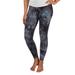 Women's Concepts Sport Black San Jose Sharks Burst Tie Dye Knit Legging