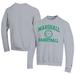 Men's Champion Gray Marshall Thundering Herd Icon Logo Basketball Eco Powerblend Pullover Sweatshirt