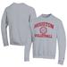 Men's Champion Gray Houston Cougars Icon Logo Volleyball Eco Powerblend Pullover Sweatshirt