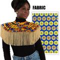 BintaRealWax African Multistrand Necklace Shawl Fringe Decoration Ankara African Net Necklaces Shawl Collar Women Clothings Accessories SP056