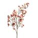 NEGJ Artificial Cherry Peach Blossom Silk Flower Home Wedding Party Floral Decor Long Stem Rose Vase Fame Roses Wall Hanging Plants Artificial Fall Pics Artificial Valentine Flowers Fall Berry Stems