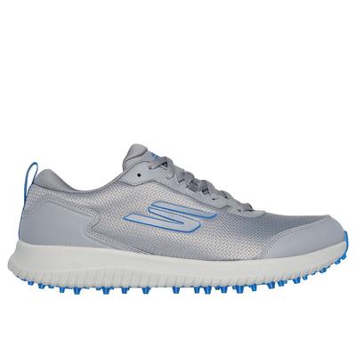 Skechers Men's GO GOLF Max Fairway 4 Shoes | Size 11.5 Extra Wide | Gray/Blue | Synthetic/Textile