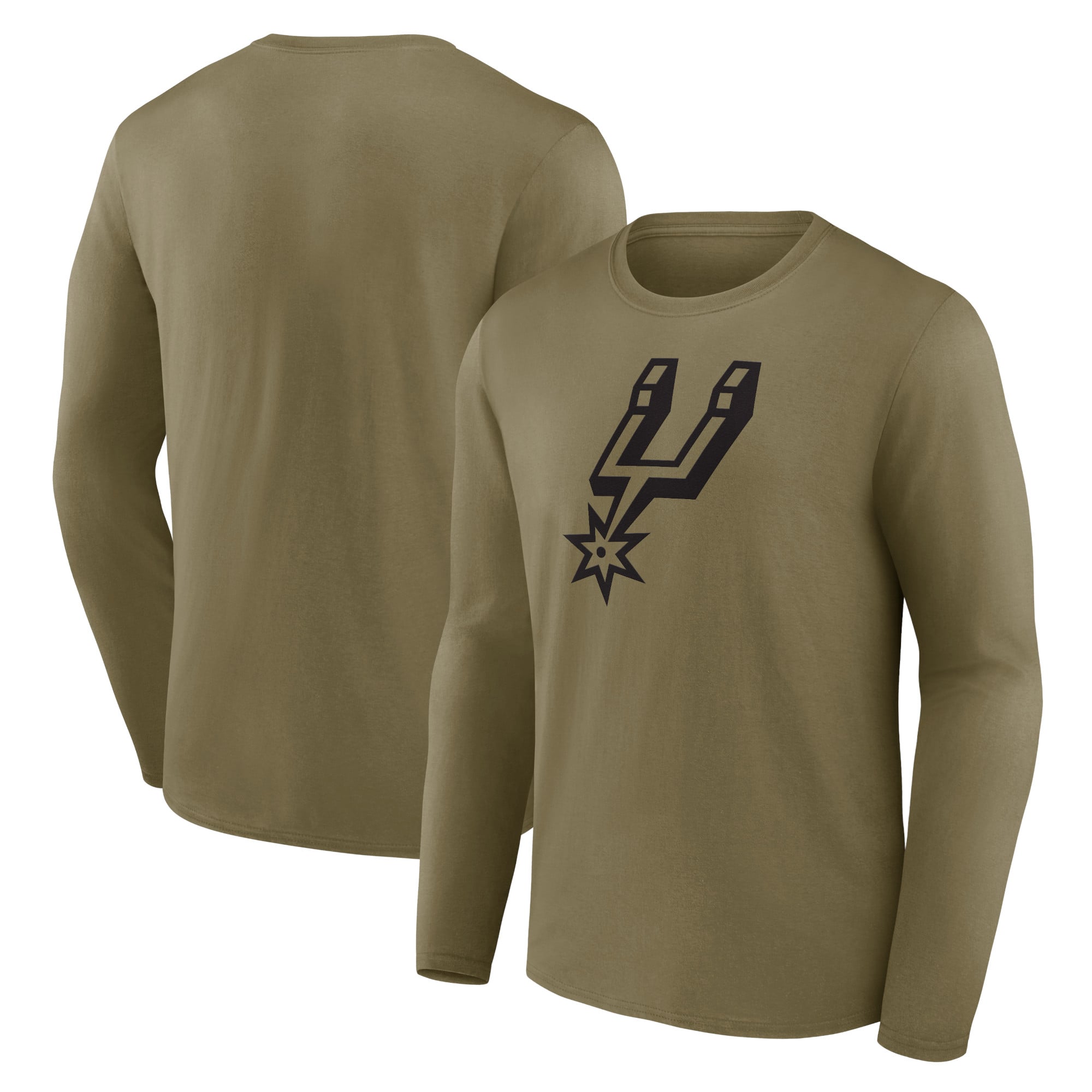 T-shirt à manches longues avec logo mono de marque Fanatics de San Antonio Spurs - Hommes - Homme Taille: M