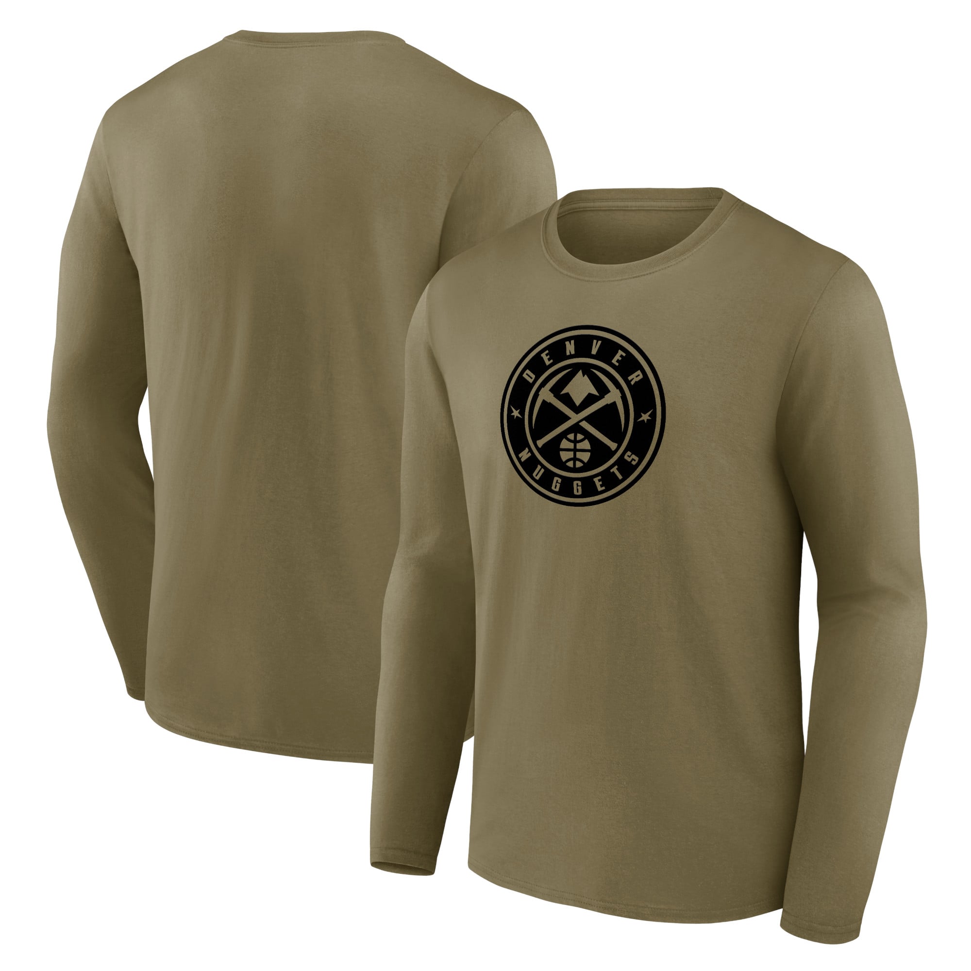 T-shirt à manches longues avec logo mono de marque Fanatics de Denver Nuggets - Hommes - Homme Taille: M