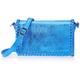 ZITHA Women's Handtasche aus Metallic-Leder Damen Shopper, Blau