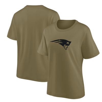 Übergroßes T-Shirt der New England Patriots mit Mono-Logo-Grafik – Damen Image