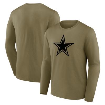 Dallas Cowboys Mono-Logo-Grafik-Langarm-T-Shirt – Herren Image