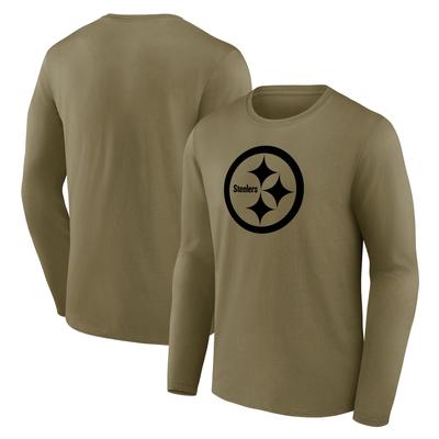 Pittsburgh Steelers Langarm-T-Shirt mit Mono-Logo-Grafik – Herren Image