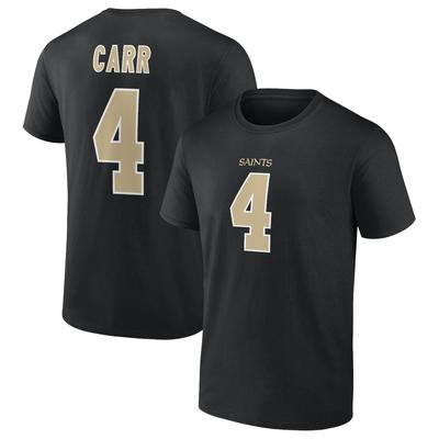 New Orleans Saints Name & Number T-Shirt - Derek Carr 4 - Herren Image