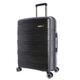 Coronel Tapioca - Cabin Travel Suitcases - Cabin Suitcase 55 x 40 x 20 - Travel Suitcase - Sturdy Cabin Suitcase - Trolley Luggage for Aircraft with 4 360º Wheels and Lock, Black/White, 64x45x25 cm,