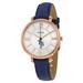 Women's Fossil Gold/Navy Tampa Bay Rays Jacqueline Leather Watch