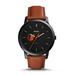 Men's Fossil Brown Baltimore Orioles Minimalist Leather Watch