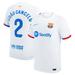 Men's Nike Joao Cancelo White Barcelona 2023/24 Away Match Authentic Player Jersey