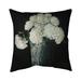 White Hydrangea Flowers Square Throw Pillow Cover Polyester Begin Edition International Inc | 20 H x 20 W x 1 D in | Wayfair 5543-2020-FL358