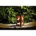 Techko Solar Themed Silhouette Indoor/Outdoor Garden Décor Lantern in Brown | 10.8 H x 5.3 W x 5.3 D in | Wayfair SPL-702
