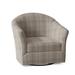 Barrel Chair - Braxton Culler Weston 34" Wide Swivel Barrel Chair Fabric in Gray/Blue/White | 32 H x 34 W x 34 D in | Wayfair 635-002/0213-61