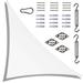 Royal Shade Colourtree Triangle Sun Shade Sail w/ Hardware Kit Pack, Stainless Steel in White | 16 ft. x 16 ft. x 16 ft | Wayfair TAPT16-15-kit