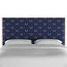 Darby Home Co Albertine Panel Headboard Upholstered/Polyester in Blue/Black | Full | Wayfair F420D4655FCC4B18814654F008D298F4