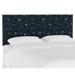 Darby Home Co Albertine Panel Headboard Upholstered/Polyester in Blue/Black/Brown | Full | Wayfair FB6A603046E040B5BF7DE3E63D3B386D