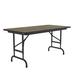 Correll, Inc. Rectangular Adjustable Folding Table Metal in White/Brown | 32" H x 96" L x 36" D | Wayfair CFA3696PX-53