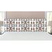 East Urban Home Asian King Panel Headboard Upholstered/Metal/Polyester in Orange/White/Black | Wayfair 1C63EE0FFB2A4FD7B068818D53088A1B