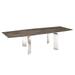 Casabianca Furniture Astor Extendable Genuine Marble Dining Table Metal in Brown | 30 H in | Wayfair TC-MAN05EMP
