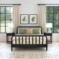 Birch Lane™ Benbrook Solid Wood Platform 3 Piece Bedroom Set Wood in Black | 39.75 H x 80 W x 87 D in | Wayfair 1374C09B0530472DAA5E900FBC10BFE6