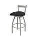 Holland Bar Stool 821 Catalina Low Back Swivel Bar Stool Leather in Gray | Counter Stool (25" Seat Height) | Wayfair 82125AN018