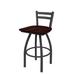 Holland Bar Stool 411 Jackie Low Back Swivel Bar & Counter Stool Wood/Metal in Gray | Bar Stool (30" Seat Height) | Wayfair 41130PWDCOak