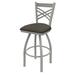 Holland Bar Stool 820 Catalina Swivel Counter Stool Upholstered/Metal in Gray/Black | Bar Stool (30" Seat Height) | Wayfair 82030AN019