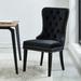 House of Hampton® Melendy Dining Chair Upholstered/Velvet in Black | 40 H x 21 W x 23 D in | Wayfair 3BA5CE7E834843E7903883EA2A6FB8A9