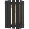 Lighting Lumens Solid Brass Wall Light Brass/Metal in Black/Yellow | 13 H x 6 W x 6 D in | Wayfair ASH3E0FT