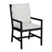 Summer Classics Newport Patio Dining Armchair w/ Cushions in Black | 38.5 H x 23 W x 26 D in | Wayfair 32360+C7936455W6455