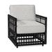 Summer Classics Newport Patio Chair w/ Cushions Wicker/Rattan in Black | 36 H x 29 W x 36.25 D in | Wayfair 32190+C811H6258W6258