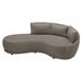 Seasonal Living Fizz 96" Wide Patio Sofa Wood in Pink/Gray/White | 31 H x 96 W x 59 D in | Wayfair 105FT001P2-SWB-RAF_105FZ-S1-145982