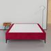 Spinal Solution 15" Premium Velvet Material Wood Box Spring/Bed Frame, Durable, Stylish, Multi Color Upholste/Velvet in Red | Wayfair VBRGDN-LP-4/6