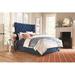 Greyleigh™ Abeyta Tufted Bed Upholstered/Polyester in Blue | King | Wayfair 68F6A56E24F342A49A70811FBDBA9FA9