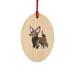 The Holiday Aisle® Lipgirl Wooden Christmas Holiday Shaped Ornament Wood in Brown | 3 H x 3 W x 1 D in | Wayfair AE5F4C3508414F78BE7EFC2CD22D0340