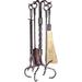 Darby Home Co Valenti 5 Piece Iron Fireplace Tool Set Iron in Gray | Antique copper | Wayfair F354B1B4A55B4A9393650E22290C5038