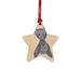 The Holiday Aisle® Ghoul Wooden Christmas Holiday Shaped Ornament Wood in Brown/Gray | 3 H x 3 W x 1 D in | Wayfair