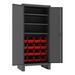 WFX Utility™ Fairford 78" H x 36.13" W x 24" D Cabinet, Wood in Red/Gray | Wayfair 3E0A812841DB4247AF16DB1EE06274B8