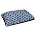 Wrought Studio™ Bonheur Football Luxury Outdoor Dog Pillow Metal in Gray/Blue/White | Large (40" W x 30" D x 5" H) | Wayfair