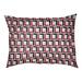 Wrought Studio™ Tuileries Football Luxury Outdoor Dog Pillow Metal in Red/White/Black | Extra Large (50" W x 40" D x 6" H) | Wayfair