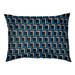 Wrought Studio™ Bonheur Football Luxury Indoor Dog Pillow Metal in Blue/White/Black | Large (40" W x 30" D x 5" H) | Wayfair