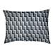 Wrought Studio™ Bonheur Football Luxury Indoor Dog Pillow Metal in Blue/White | Large (40" W x 30" D x 5" H) | Wayfair