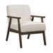 Armchair - Brayden Studio® Berthiaume 76.50Cm Wide Polyester Armchair Wood/Polyester in White | Wayfair 306F0E2803C3443BAFB24602601A6E15